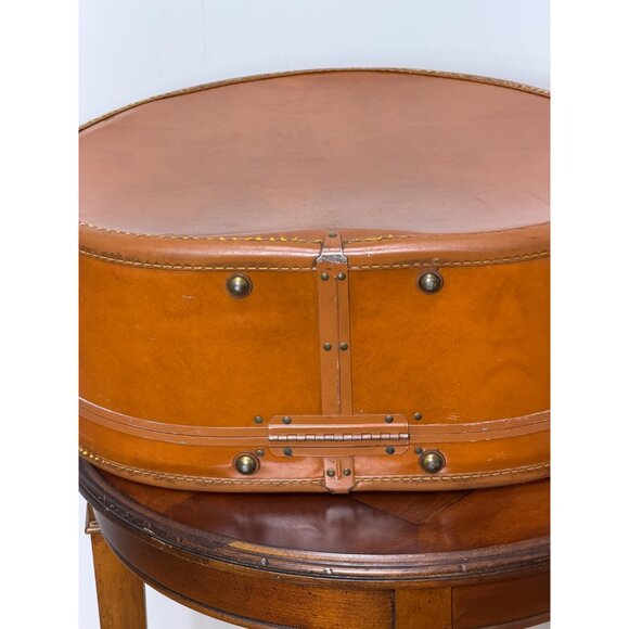 1950s Samsonite round suitcase hat box train case Style 4620 - Picture 4 of 16
